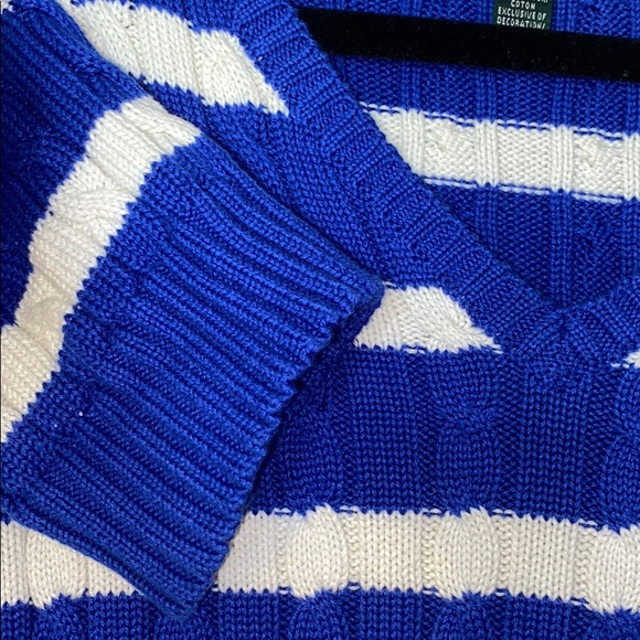Ralph Lauren Cable Knit Striped Sweater - Picture 4 of 4